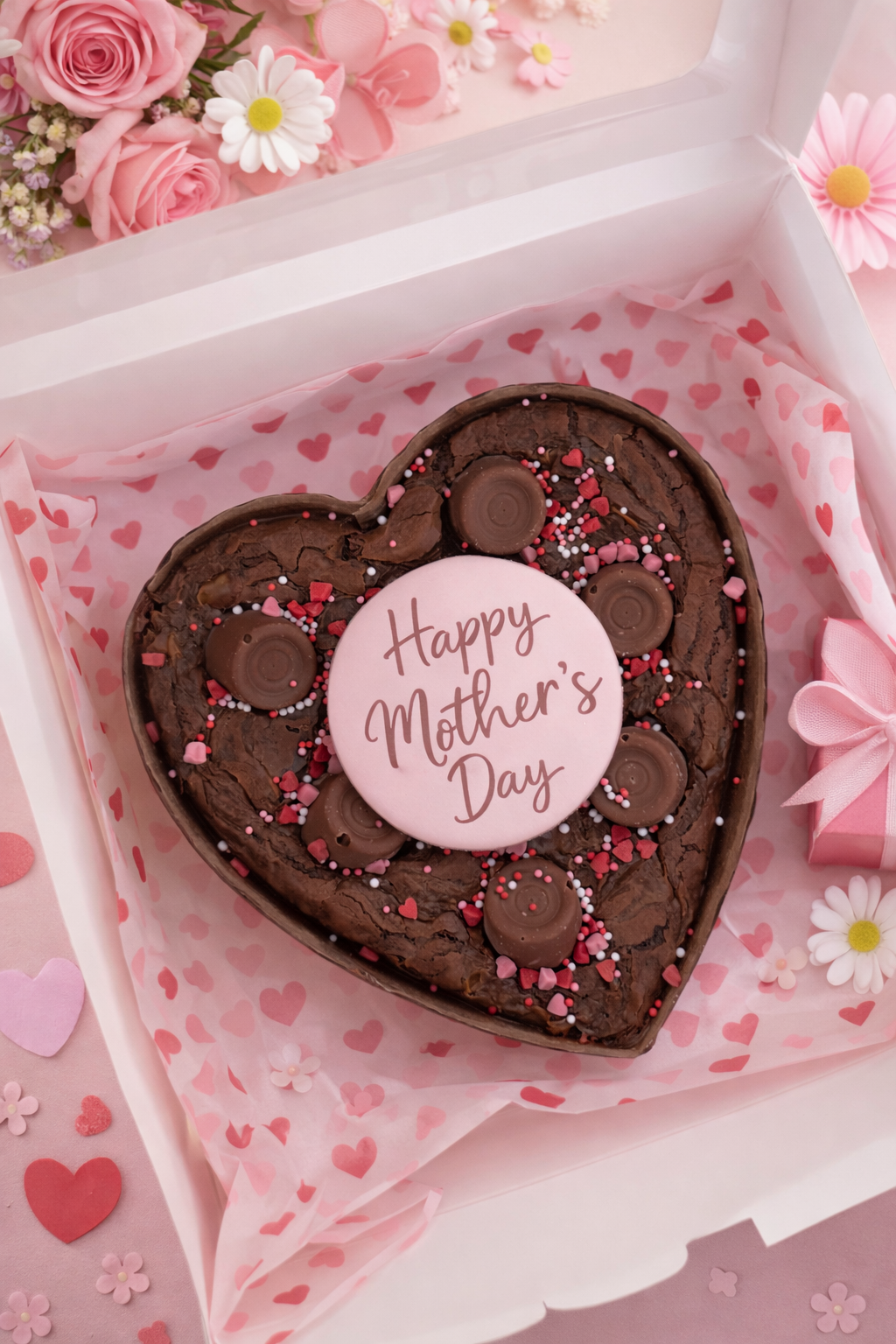 Mother’s Day Brownie Heart