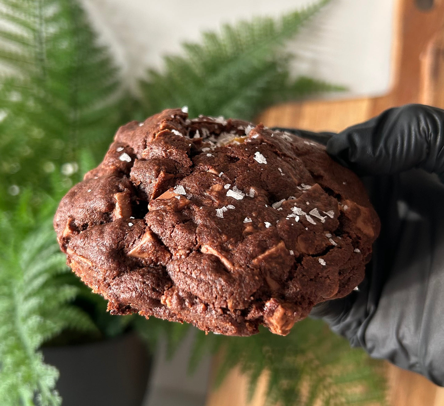 Double Chocolate Salted Caramel NYC Cookie